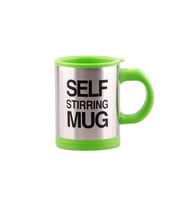Self Stirring Mug - Kendi Kendini Karıştıran Mikser Kupa Termos Bardak (Yeşil)