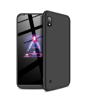Microsonic Samsung Galaxy A10 Kılıf Double Dip 360 Protective (Siyah)
