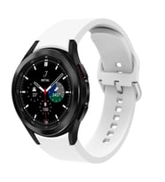 Samsung Galaxy Watch 4 44mm Kordon Silikon Kordon (Beyaz)