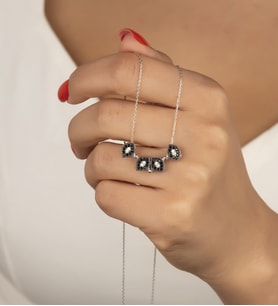 925 Ayar Gümüş Diamond Kolye (Gümüş)