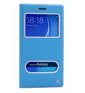 Galaxy J5 2016 Kılıf Dolce Kapaklı Kılıf (Turkuaz)