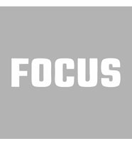 Focus Araba Sticker siyah 16x4 CM (Beyaz)