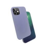 iPhone 12 Mini Kılıf Kadife İç Yüzey Wireless Destekli Silk Silikon (Lila)