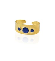 Kadir Jewellery 22 Ayar Altın Kaplama El İşçiliği Zirkon Taşlı Kadın Kelepçe Bilezik (Parlement)