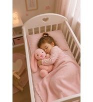 Özgüner Uyku Arkadaşım 45 cm Pelüş Tavşan (Pembe)