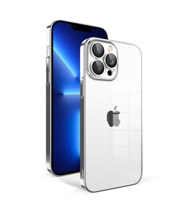 Vendas iPhone 12 Pro Uyumlu (12 Pro) Veve Serisi Parlak Renkli Kenarlı Elektroplated Magic Silikon Kılıf (Gümüş)