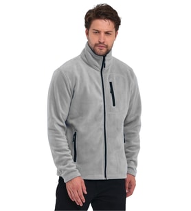 Erkek Polar Tam Fermuarlı 3 Cepli Outdoor Polar Ceket Tactical Flecee (Gri)