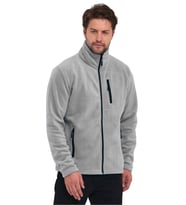 Erkek Polar Tam Fermuarlı 3 Cepli Outdoor Polar Ceket Tactical Flecee (Gri)