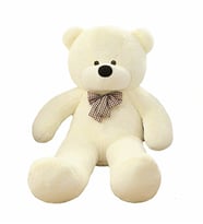 120cm Sevimli Peluş Ayı (Beyaz)