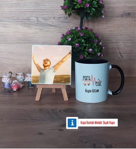 Paramedik Fotoğraflı Dekoratif Taş, Kupa Bardak Beyaz Hediye (Model 11)