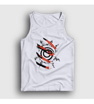 Presmono Unisex Sarı Kyuubi Anime Naruto Atlet 133750tt (Beyaz)