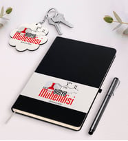 BK Gift Kişiye Özel Kimya Mühendisi Beyaz Defter Kalem Ve Anahtarlık Hediye Seti-2 (Model 2)