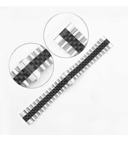 Huawei GT2 46mm KRD-36 22mm Metal Klipsli Tasarım Kordon (Gümüş-Siyah)