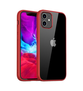 BİKAPAK ELİT SHINE IPHONE 12 MINI KAPAK (Koyu Kırmızı)