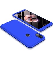 Xiaomi Mi 6X / A2 360 Derece Kaliteli Tam Koruma Ays Kılıf (Mavi)