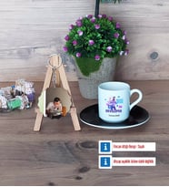 Developer Türk Kahvesi Fincanı Ahşap Altlıklı ve Fotoğraflı Ahşap Anahtarlık Hediye (Model 7)