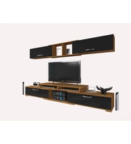 Decoraktiv Flex 5130 Slm Tv Ünitesi Tv Sehpası (Siyah - Ceviz)