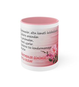 Öğretmenler Günü Kupaları (Pembe)