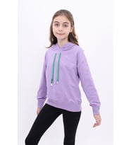 Toontoy Kız Çocuk Nakışlı Sweatshirt (Lila)