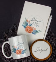 Kişiye Özel Defter Kalem Kupa Ve Bardak Altlığı Hediye Seti 103831 (Model 2)