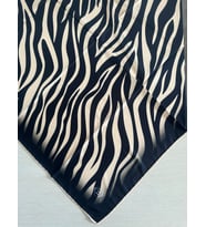 Zebra Desenli Dijital Baskı Rayon Eşarp (Koyu Yeşil)