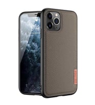 Dux Ducis Fino Serisi iPhone 11 Pro 5.8inç Kılıf Premium Dokuma Silikon Kılıf (Yeşil)