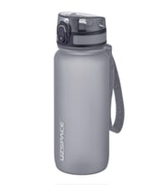 Uzspace 650 ml Tritan Su Matarası 14 Farklı Renk Softtouch  (Gri)