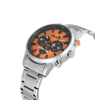 Polo Air Klasik Metal Erkek Kol Saati PL-0975Ex (Gri - Turuncu)