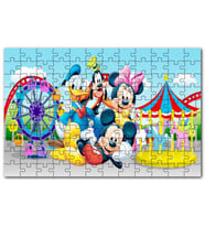 Cakapuzzle Parkta Daisy Duck Goofy Mickey Minnie Mouse Puzzle Yapboz MDF (Ahşap) (255 Parça)