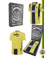 Fenerbahçe Orijinal Unisex Kişiye Özel Forma 2024 Yeni Sezon Ahşap Kutulu (Lacivert-Sarı)