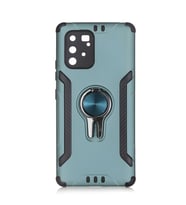Galaxy A91 (S10 Lite) Kılıf Stand Olma Özellikli Araç Tutuculu Ko ko Kılıf (Yeşil)