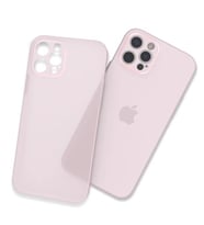 Uyumlu Model Apple iPhone 12 Pro Max Kılıf 0.3mm Ultra İnce Hayalet Yumuşak Kapak (Pembe)