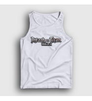 Presmono Unisex Sarı Logo Anime Attack On Titan Atlet 124028tt (Beyaz)