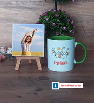 Pedagog Fotoğraflı Dekoratif Taş, Kupa Bardak Beyaz Hediye (Model 14)