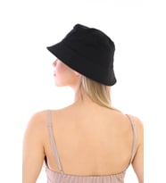 Kadın Balıkçı Kova Bucket Şapka (Siyah)