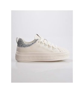 Guja 25Y328-2 Kadın Kalın Taban Sneaker (Gümüş)