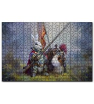 Cakapuzzle Animasyon Tavşan Şovalye Görseli  Puzzle Yapboz MDF (Ahşap) (1000 Parça)