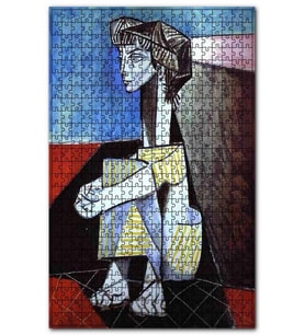 Cakapuzzle Jacqueline Kneeling, 1954 by Picasso Puzzle Yapboz MDF (Ahşap) (1000 Parça)