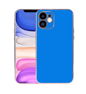 iPhone 11 Kılıf Zore Viyana Yüzeyi Buzlu Transparan Tasarım Kılıf (Saks)