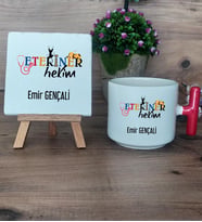 Veteriner Hekim Hediye Seti Kupa Bardak T Kulplu ve Dekoratif Taş Veteriner Hekime Hediye (Model 1)