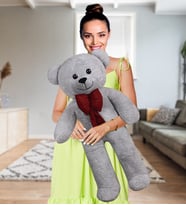 100 cm Papyonlu Büyük Ayıcık %100 Yerli (Gri)