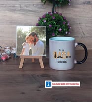 Babaya Doğum Günü Hediyesi Fotoğraflı Dekoratif Taş, Kupa Bardak Beyaz Hediye Babalar Günü Hediyesi (Model 9)
