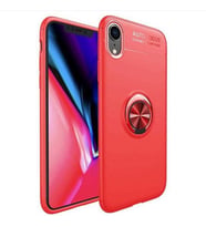Uyumlu Model Apple iPhone XR 6.1 Kılıf Yüzüklü Magnetli Ravel Case (Kırmızı)