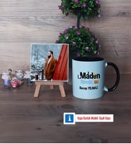Maden Mühendisi Fotoğraflı Dekoratif Taş, Kupa Bardak Beyaz Hediye (Model 11)
