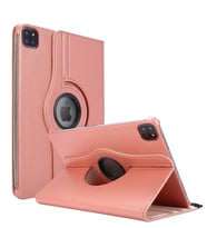 Apple İpad Pro 11'' 2020 2.Nesil Kılıf, (A2228-A2068-A2230) 360 Rotating Stand Deri (Rose)