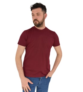 Erkek Sıfır Yaka Tişört Ottoman BGL-ST01890 (Bordo)