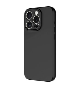 Vendas iPhone 15 Pro Uyumlu Kılıf Lansman Serisi Kadife İç Yüzeyli Yumuşak Dokulu Silikon Kapak (Siyah)