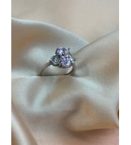 925 Ayar Gümüş Baget Yüzük (Pembe)