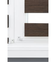 Hazır Briz Zebra Perde Balkon Kapısı Perdesi ve Pencere Cam Perdesi (Acı Kahve)