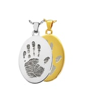 El Desenli Gümüş Kolye Özel Gün Hediyesi (Gold)
